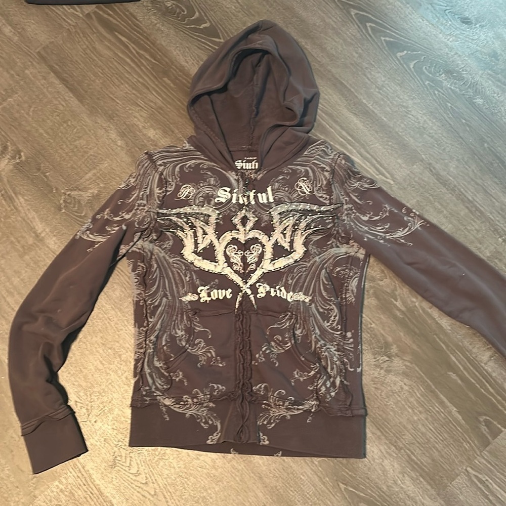 Sinful zip-up hoodie
